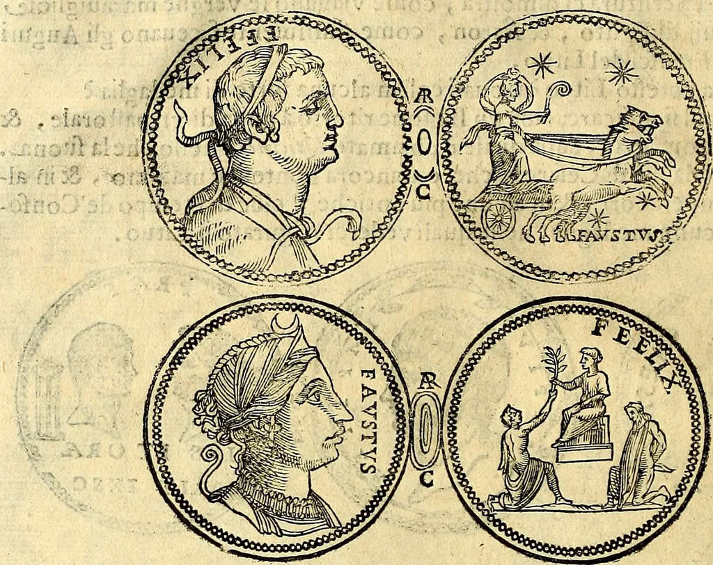 An illustration from Dialoghi di d. Antonio Agostini arcivescovo de Tarracona; sopra le medaglie, iscrizioni, e altre antichita:, 1698, leaf 85