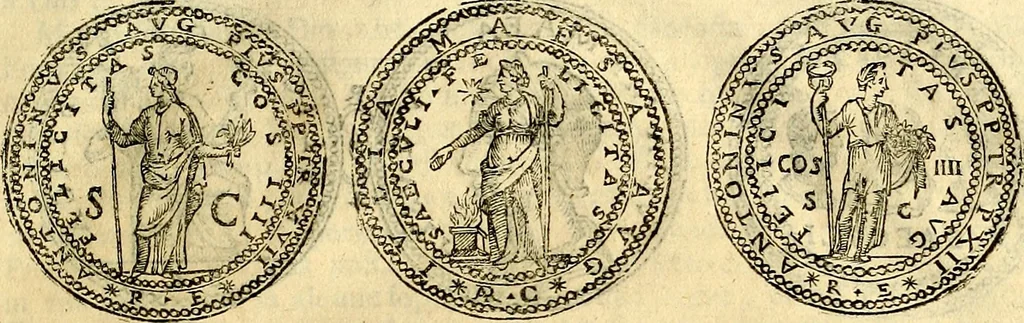 An illustration from Dialoghi di d. Antonio Agostini arcivescovo de Tarracona; sopra le medaglie, iscrizioni, e altre antichita:, 1698, leaf 86