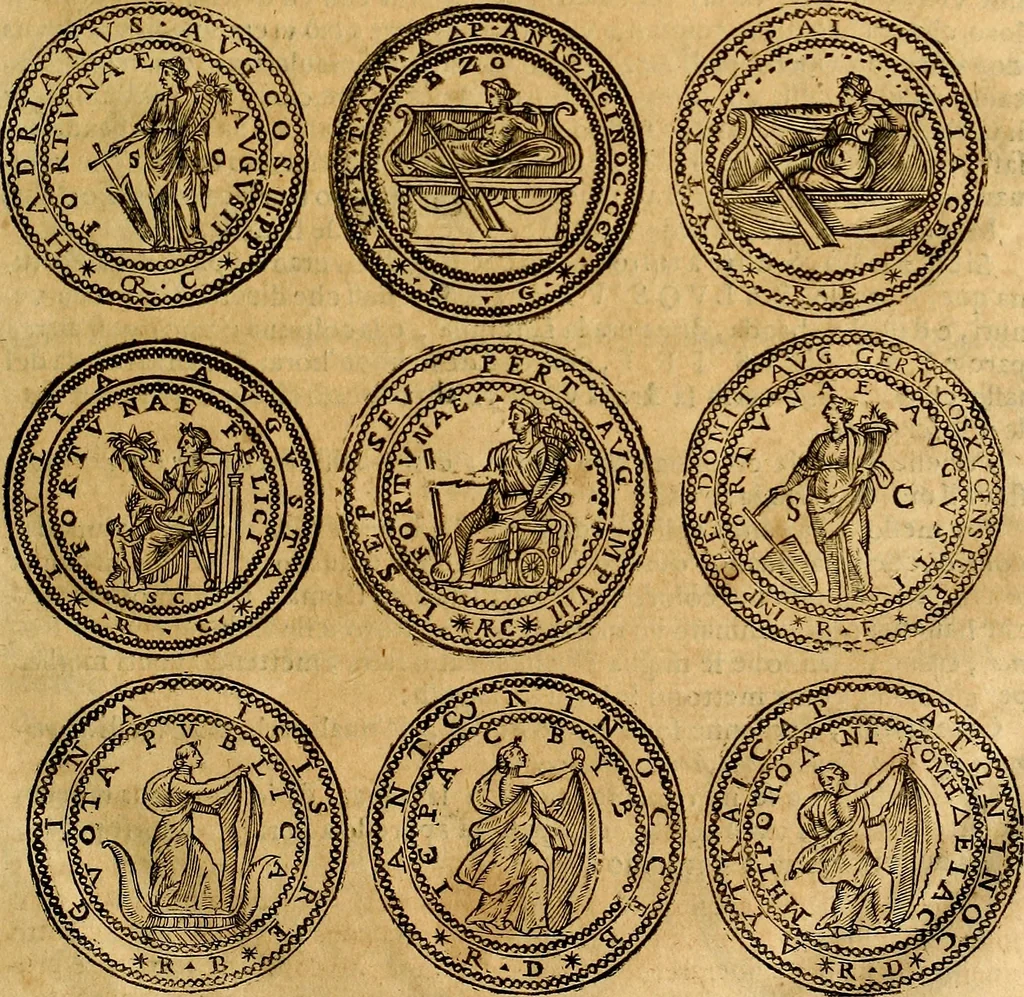 An illustration from Dialoghi di d. Antonio Agostini arcivescovo de Tarracona; sopra le medaglie, iscrizioni, e altre antichita:, 1698, leaf 88