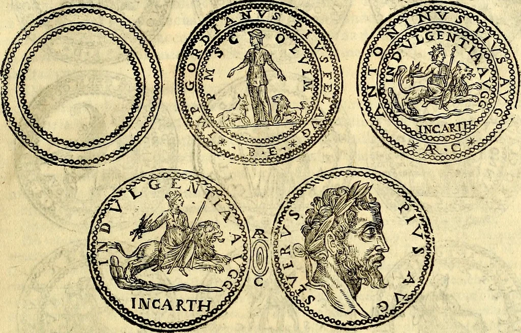 An illustration from Dialoghi di d. Antonio Agostini arcivescovo de Tarracona; sopra le medaglie, iscrizioni, e altre antichita:, 1698, leaf 94