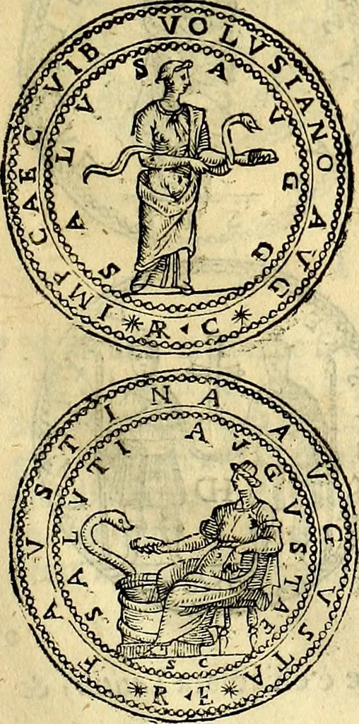 An illustration from Dialoghi di d. Antonio Agostini arcivescovo de Tarracona; sopra le medaglie, iscrizioni, e altre antichita:, 1698, leaf 98