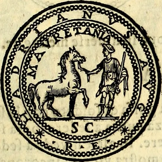 An illustration from Dialoghi di don Antonio Agostini archivescovo di Taracona, intorno alle medaglie, inscrittioni, & altre antichità, 1625, leaf 106