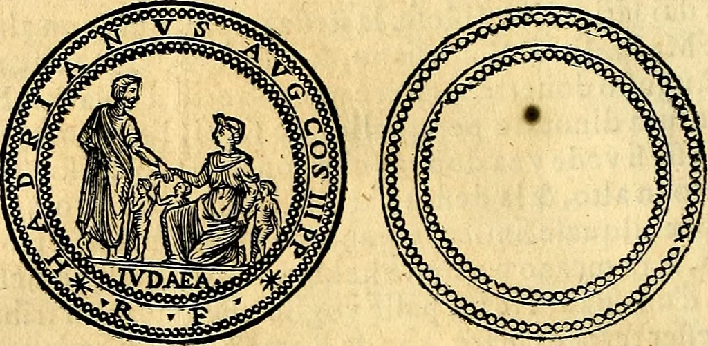 An illustration from Dialoghi di don Antonio Agostini archivescovo di Taracona, intorno alle medaglie, inscrittioni, & altre antichità, 1625, leaf 113