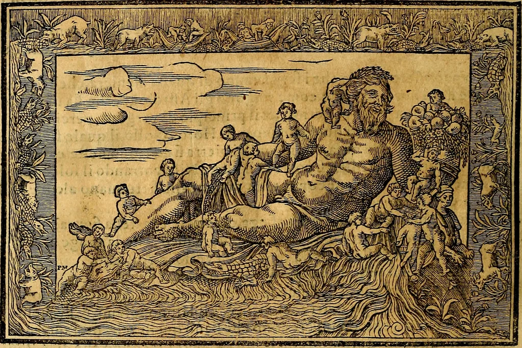 An illustration from Dialoghi di don Antonio Agostini archivescovo di Taracona, intorno alle medaglie, inscrittioni, & altre antichità, 1625, leaf 121