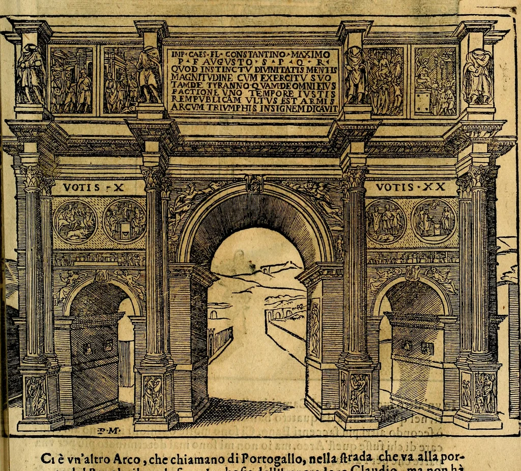 An illustration from Dialoghi di don Antonio Agostini archivescovo di Taracona, intorno alle medaglie, inscrittioni, & altre antichità, 1625, leaf 140