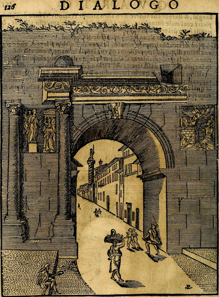 An illustration from Dialoghi di don Antonio Agostini archivescovo di Taracona, intorno alle medaglie, inscrittioni, & altre antichità, 1625, leaf 141