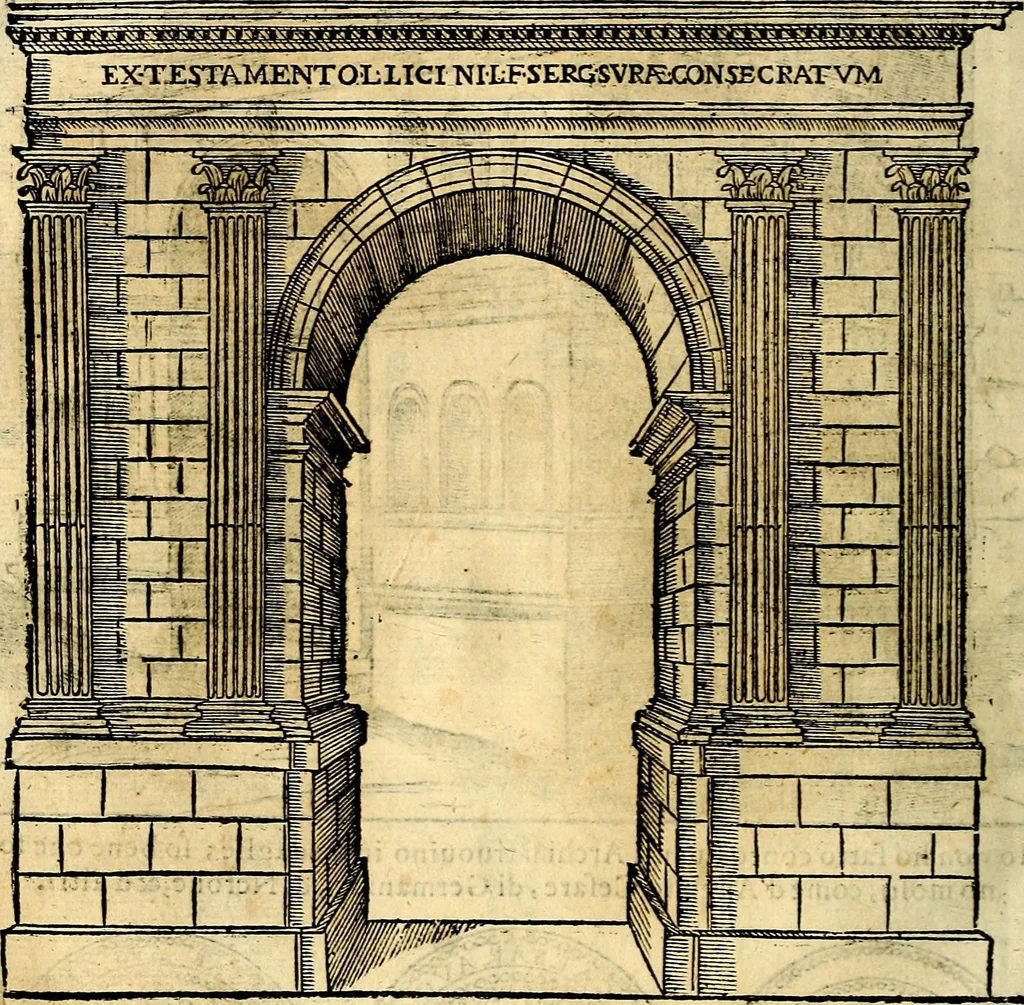 An illustration from Dialoghi di don Antonio Agostini archivescovo di Taracona, intorno alle medaglie, inscrittioni, & altre antichità, 1625, leaf 143