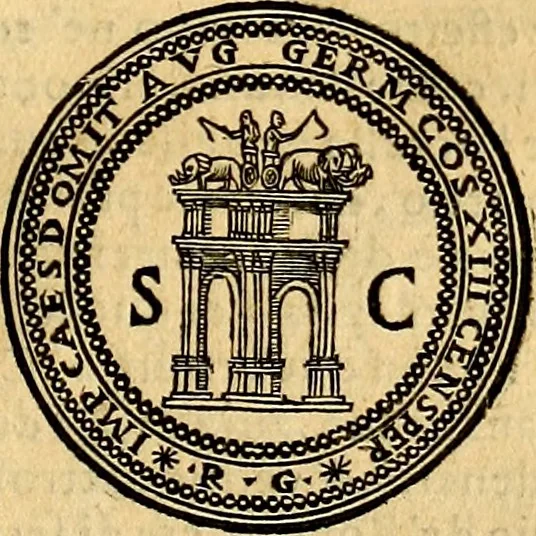 An illustration from Dialoghi di don Antonio Agostini archivescovo di Taracona, intorno alle medaglie, inscrittioni, & altre antichità, 1625, leaf 152