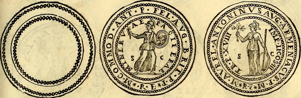 An illustration from Dialoghi di don Antonio Agostini archivescovo di Taracona, intorno alle medaglie, inscrittioni, & altre antichità, 1625, leaf 160