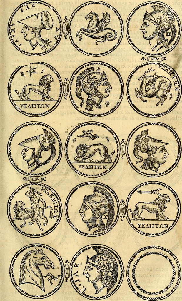An illustration from Dialoghi di don Antonio Agostini archivescovo di Taracona, intorno alle medaglie, inscrittioni, & altre antichità, 1625, leaf 164