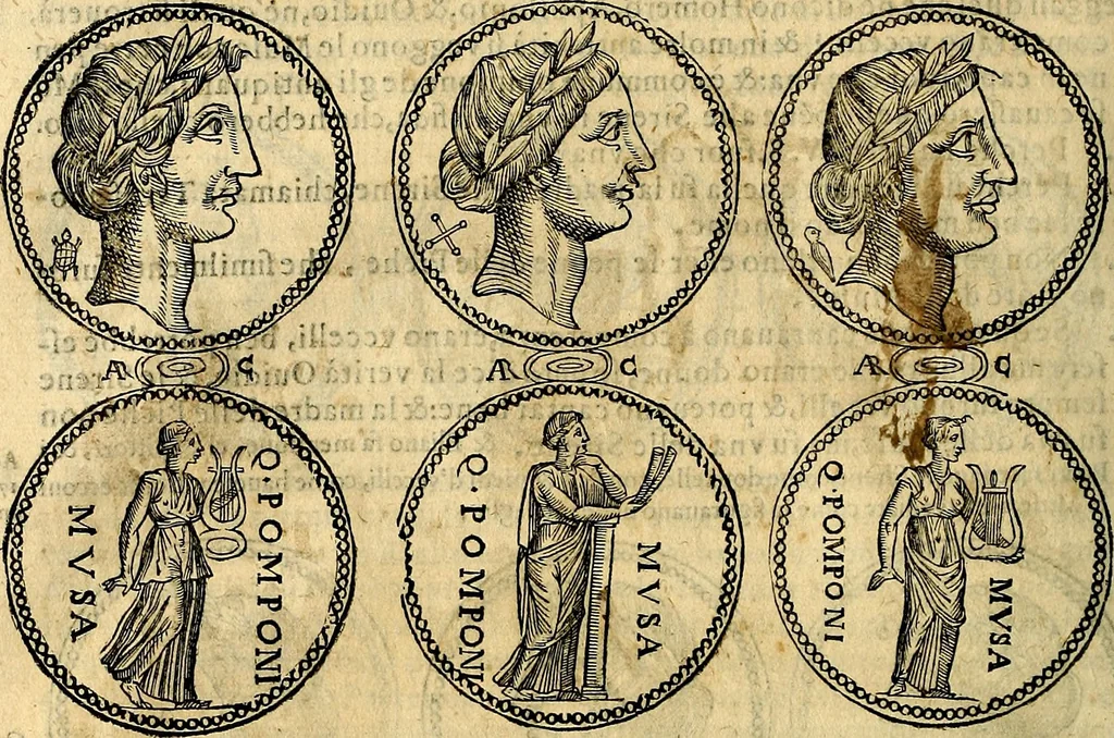 An illustration from Dialoghi di don Antonio Agostini archivescovo di Taracona, intorno alle medaglie, inscrittioni, & altre antichità, 1625, leaf 173