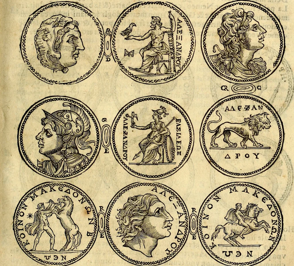 An illustration from Dialoghi di don Antonio Agostini archivescovo di Taracona, intorno alle medaglie, inscrittioni, & altre antichità, 1625, leaf 182