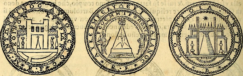An illustration from Dialoghi di don Antonio Agostini archivescovo di Taracona, intorno alle medaglie, inscrittioni, & altre antichità, 1625, leaf 191
