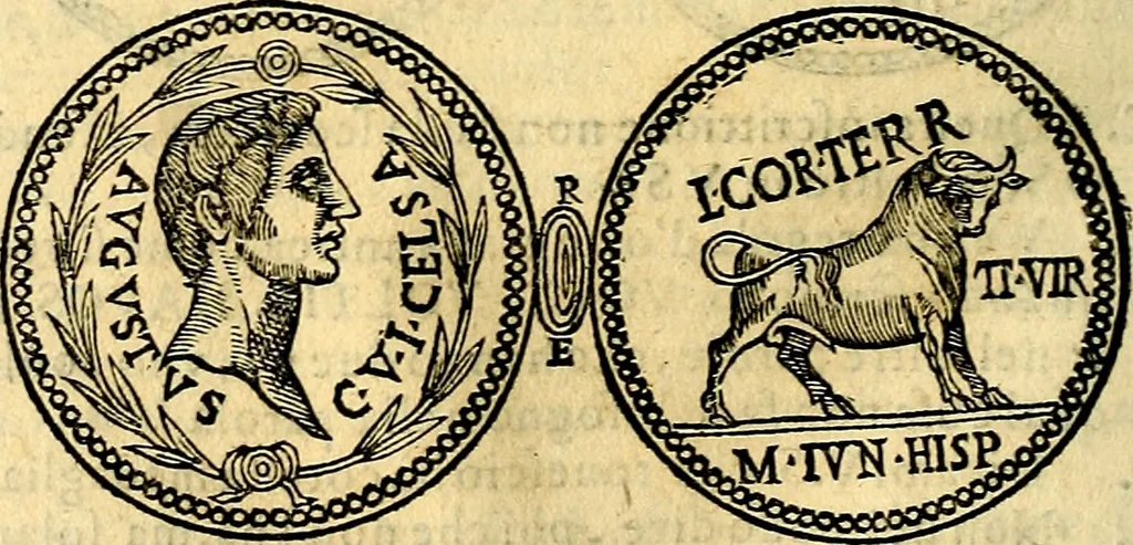 An illustration from Dialoghi di don Antonio Agostini archivescovo di Taracona, intorno alle medaglie, inscrittioni, & altre antichità, 1625, leaf 211