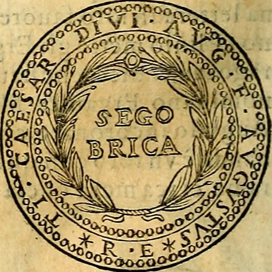 An illustration from Dialoghi di don Antonio Agostini archivescovo di Taracona, intorno alle medaglie, inscrittioni, & altre antichità, 1625, leaf 227