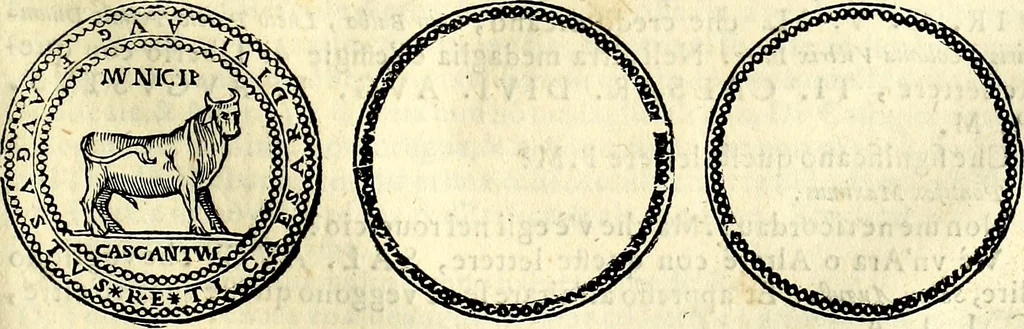 An illustration from Dialoghi di don Antonio Agostini archivescovo di Taracona, intorno alle medaglie, inscrittioni, & altre antichità, 1625, leaf 232