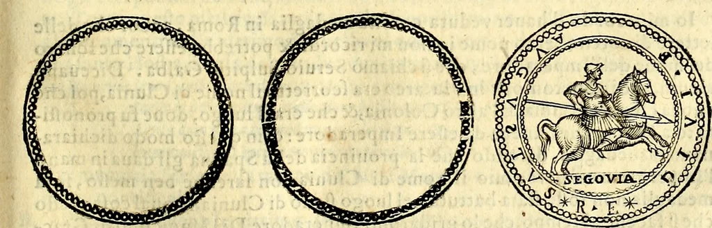 An illustration from Dialoghi di don Antonio Agostini archivescovo di Taracona, intorno alle medaglie, inscrittioni, & altre antichità, 1625, leaf 240