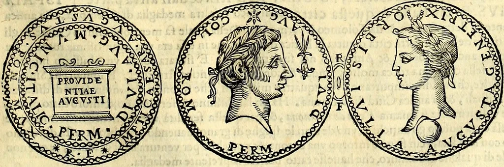 An illustration from Dialoghi di don Antonio Agostini archivescovo di Taracona, intorno alle medaglie, inscrittioni, & altre antichità, 1625, leaf 246