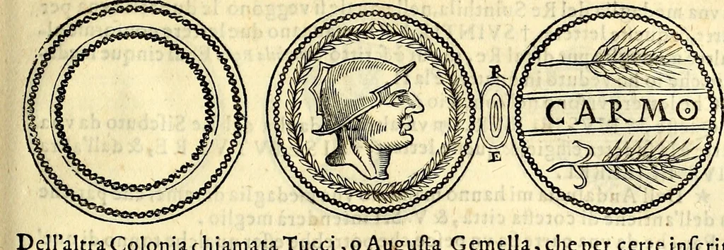 An illustration from Dialoghi di don Antonio Agostini archivescovo di Taracona, intorno alle medaglie, inscrittioni, & altre antichità, 1625, leaf 248
