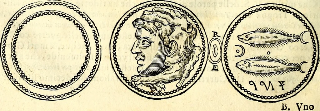 An illustration from Dialoghi di don Antonio Agostini archivescovo di Taracona, intorno alle medaglie, inscrittioni, & altre antichità, 1625, leaf 251
