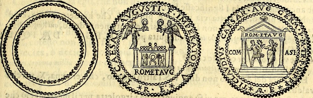 An illustration from Dialoghi di don Antonio Agostini archivescovo di Taracona, intorno alle medaglie, inscrittioni, & altre antichità, 1625, leaf 268