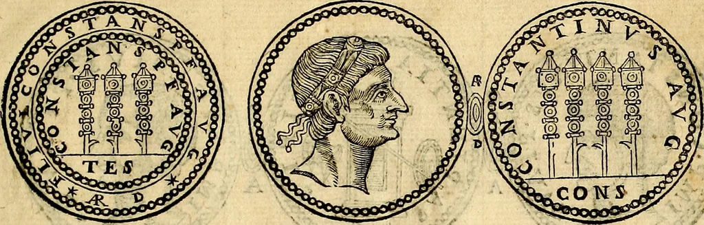 An illustration from Dialoghi di don Antonio Agostini archivescovo di Taracona, intorno alle medaglie, inscrittioni, & altre antichità, 1625, leaf 358