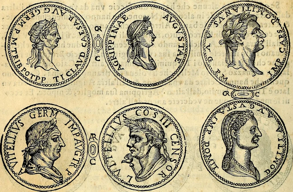 An illustration from Dialoghi di don Antonio Agostini archivescovo di Taracona, intorno alle medaglie, inscrittioni, & altre antichità, 1625, leaf 39