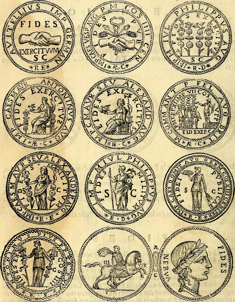 An illustration from Dialoghi di don Antonio Agostini archivescovo di Taracona, intorno alle medaglie, inscrittioni, & altre antichità, 1625, leaf 53