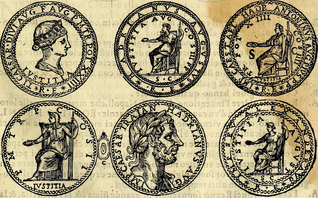An illustration from Dialoghi di don Antonio Agostini archivescovo di Taracona, intorno alle medaglie, inscrittioni, & altre antichità, 1625, leaf 60