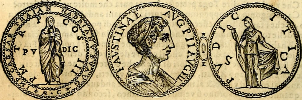 An illustration from Dialoghi di don Antonio Agostini archivescovo di Taracona, intorno alle medaglie, inscrittioni, & altre antichità, 1625, leaf 93