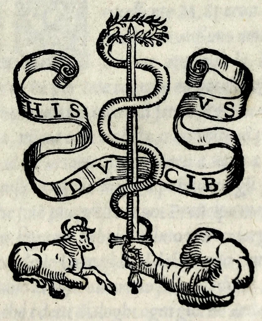 An illustration from Dialoghi di M. Speron Speroni : nuouamente ristampati, & con molta diligenza riueduti, & corretti, 1544, leaf 5