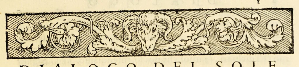 An illustration from Dialoghi di Pietro Messia, 1557, leaf 13