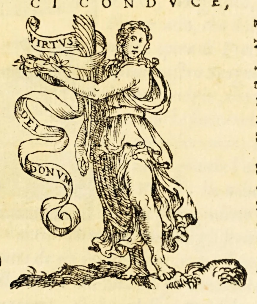 An illustration from Dialoghi di Pietro Messia, 1557, leaf 5