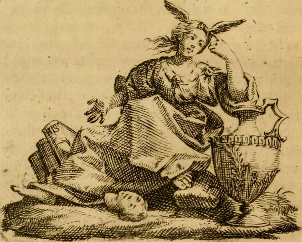 An illustration from Dialoghi tra Claro, e Sarpiri, per istruire chi desidera d'essere un eccellente pittore figurista, 1778, leaf 111