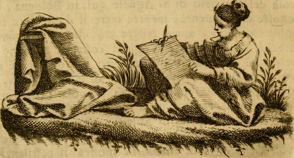 An illustration from Dialoghi tra Claro, e Sarpiri, per istruire chi desidera d'essere un eccellente pittore figurista, 1778, leaf 133