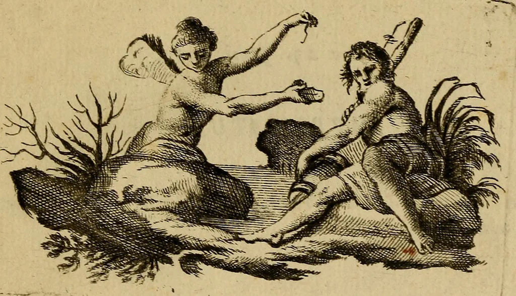 An illustration from Dialoghi tra Claro, e Sarpiri, per istruire chi desidera d'essere un eccellente pittore figurista, 1778, leaf 174