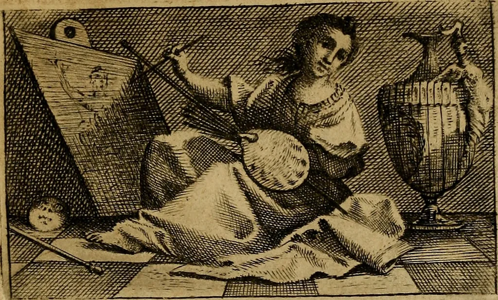 An illustration from Dialoghi tra Claro, e Sarpiri, per istruire chi desidera d'essere un eccellente pittore figurista, 1778, leaf 4