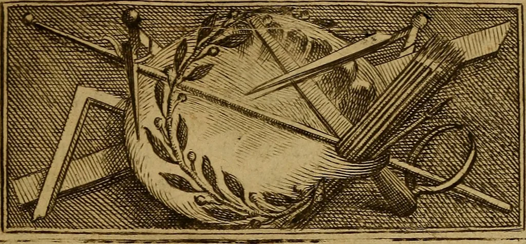 An illustration from Dialoghi tra Claro, e Sarpiri, per istruire chi desidera d'essere un eccellente pittore figurista, 1778, leaf 8