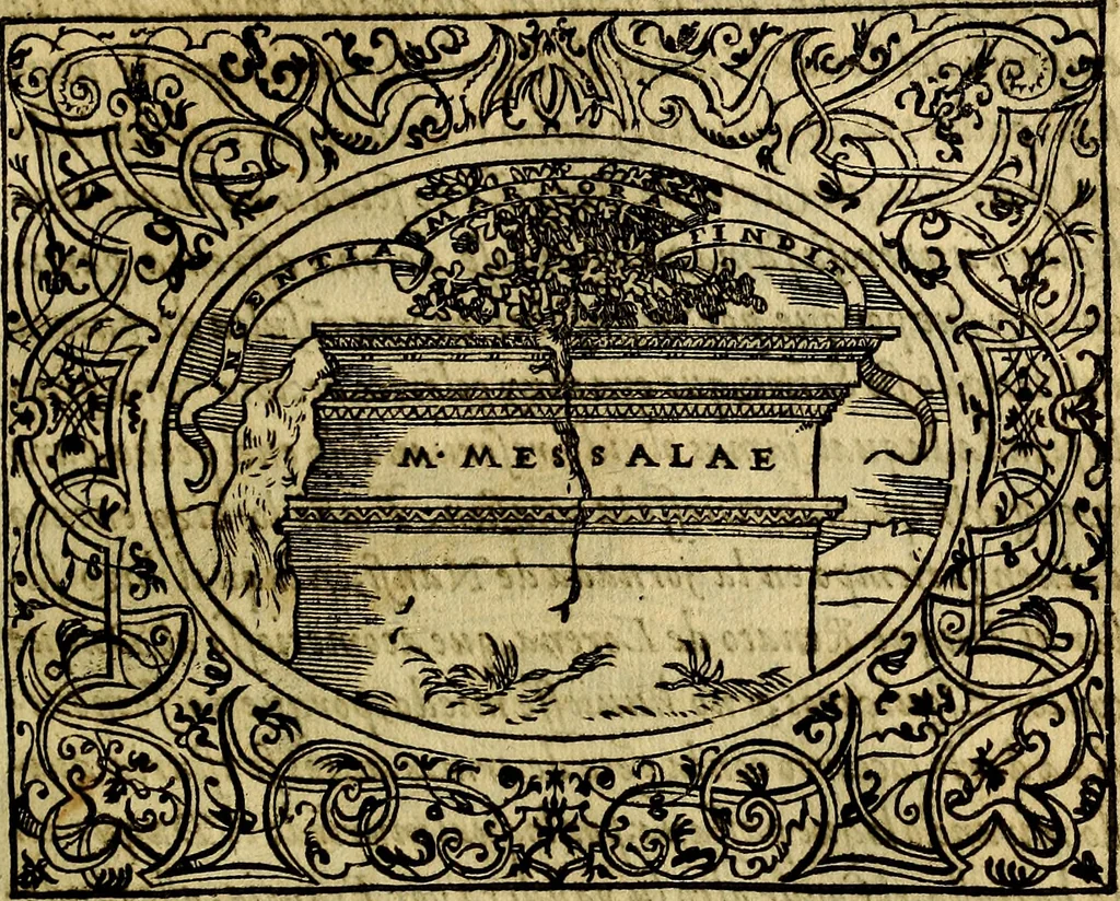 An illustration from Dialogo de las empresas militares, y amorosas, compuesto en lengua italiana, por el illvstre, y reverendissimo señor Paulo Iouio obispo de Nucera . En el qval se tracta de las devisas, armas, motes, o blasones de linages. Con vn razonemiento a esse proposito, del magnifico señot Ludouico Domeniqui. Todo nueuamente traduzido en romance castellano, por Alonso de Vlloa. Anadimos a esto las empresas heroicas, y morales, del señor Gabriel Symeon, 1561, leaf 154