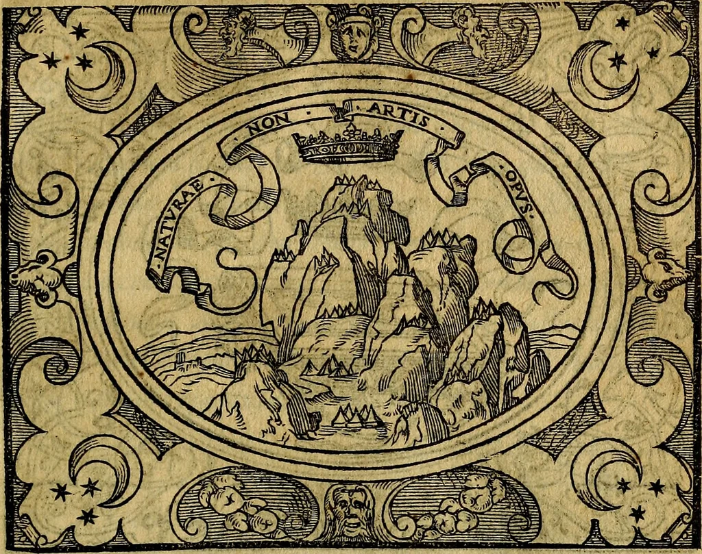 An illustration from Dialogo de las empresas militares, y amorosas, compuesto en lengua italiana, por el illvstre, y reverendissimo señor Paulo Iouio obispo de Nucera . En el qval se tracta de las devisas, armas, motes, o blasones de linages. Con vn razonemiento a esse proposito, del magnifico señot Ludouico Domeniqui. Todo nueuamente traduzido en romance castellano, por Alonso de Vlloa. Anadimos a esto las empresas heroicas, y morales, del señor Gabriel Symeon, 1561, leaf 52