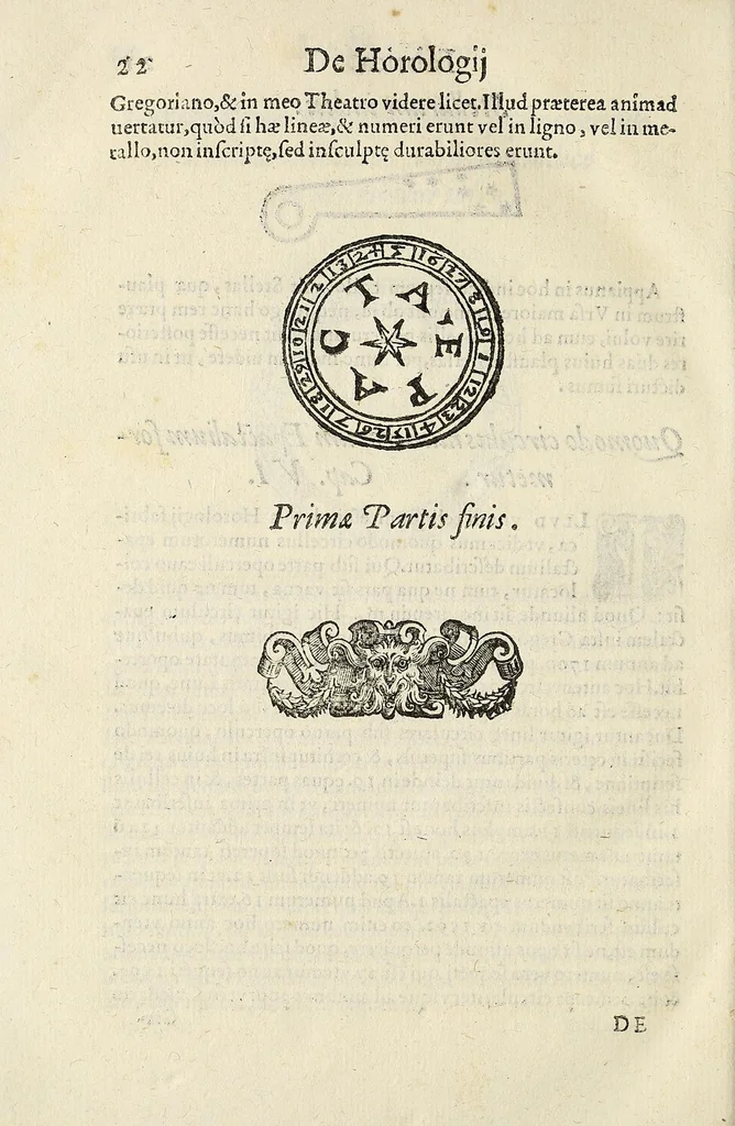 An illustration from Dialogo della descrittione teorica et pratica de gli horologi solari, 1565, leaf 434