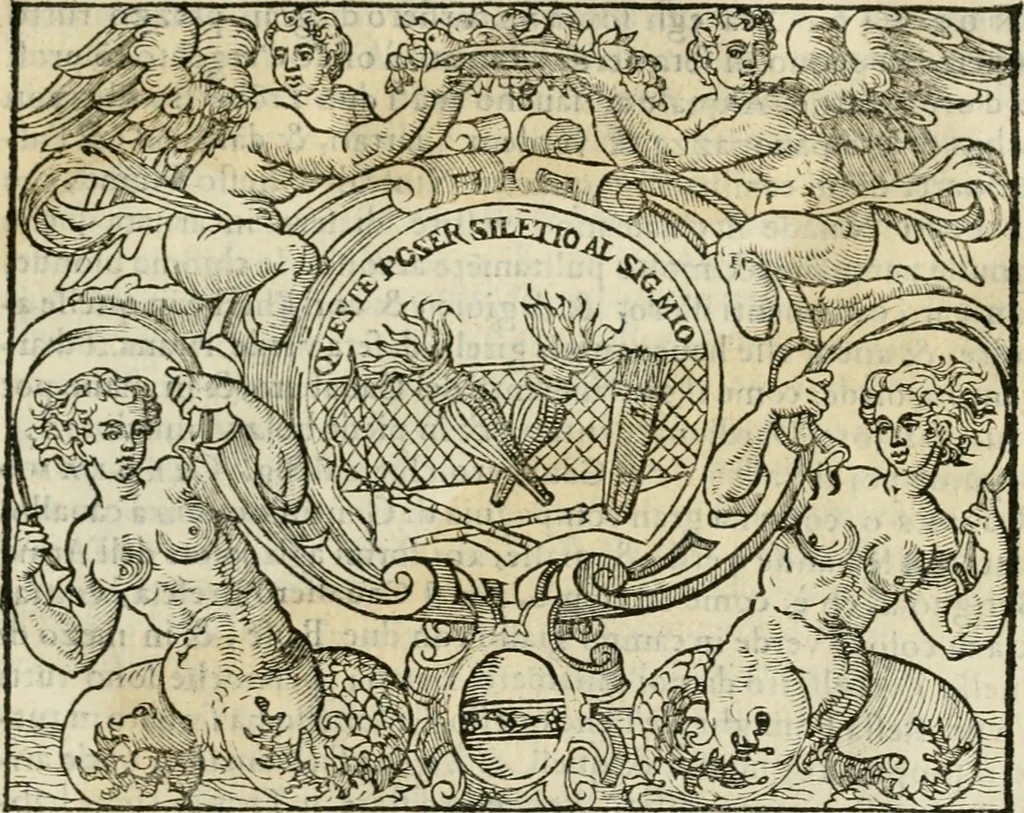 An illustration from Dialogo della giostra fatta in Trivigi l'anno MDXCVII, 1598, leaf 124