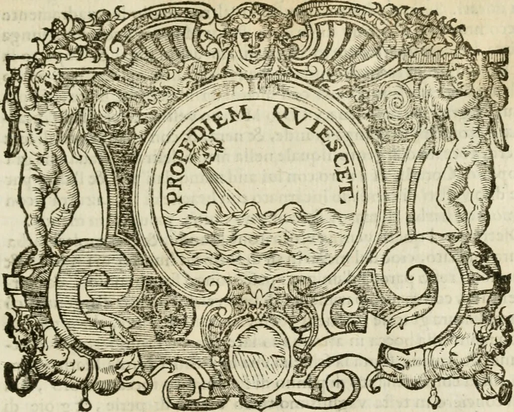 An illustration from Dialogo della giostra fatta in Trivigi l'anno MDXCVII, 1598, leaf 36