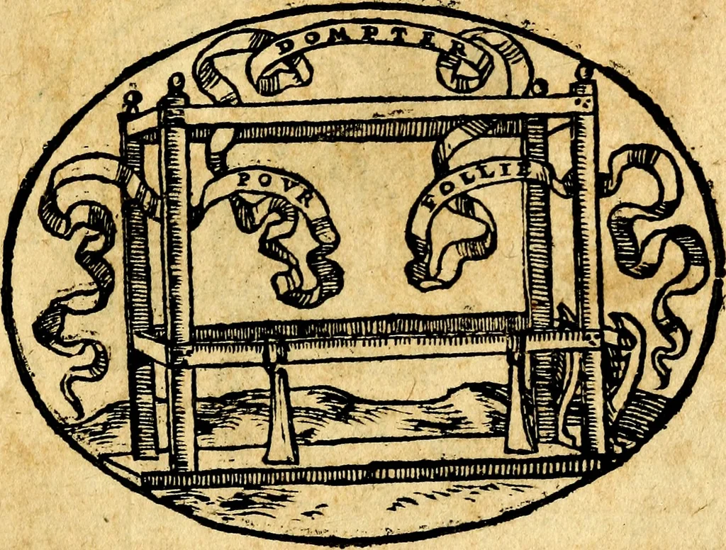 An illustration from Dialogo dell'imprese militari et amorose, 1574, leaf 106