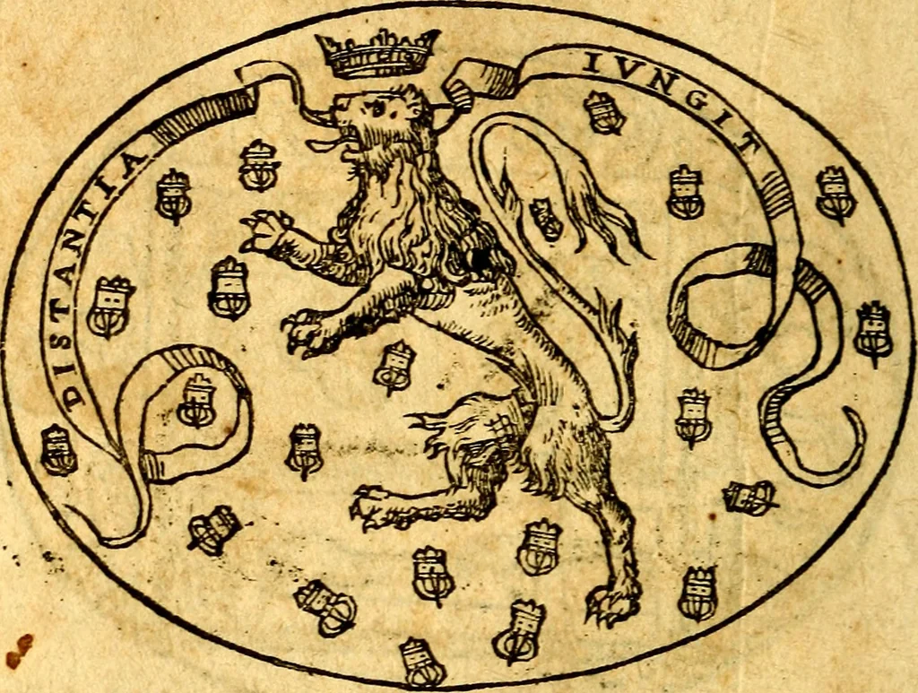 An illustration from Dialogo dell'imprese militari et amorose, 1574, leaf 107