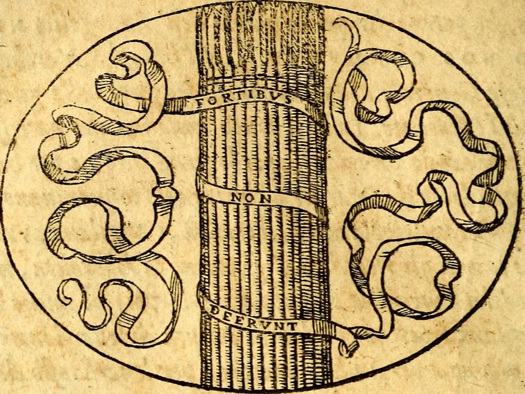 An illustration from Dialogo dell'imprese militari et amorose, 1574, leaf 111