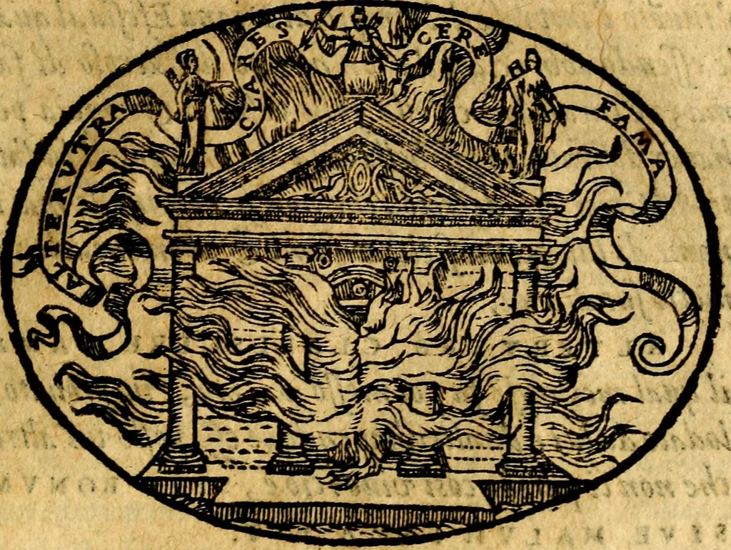An illustration from Dialogo dell'imprese militari et amorose, 1574, leaf 126