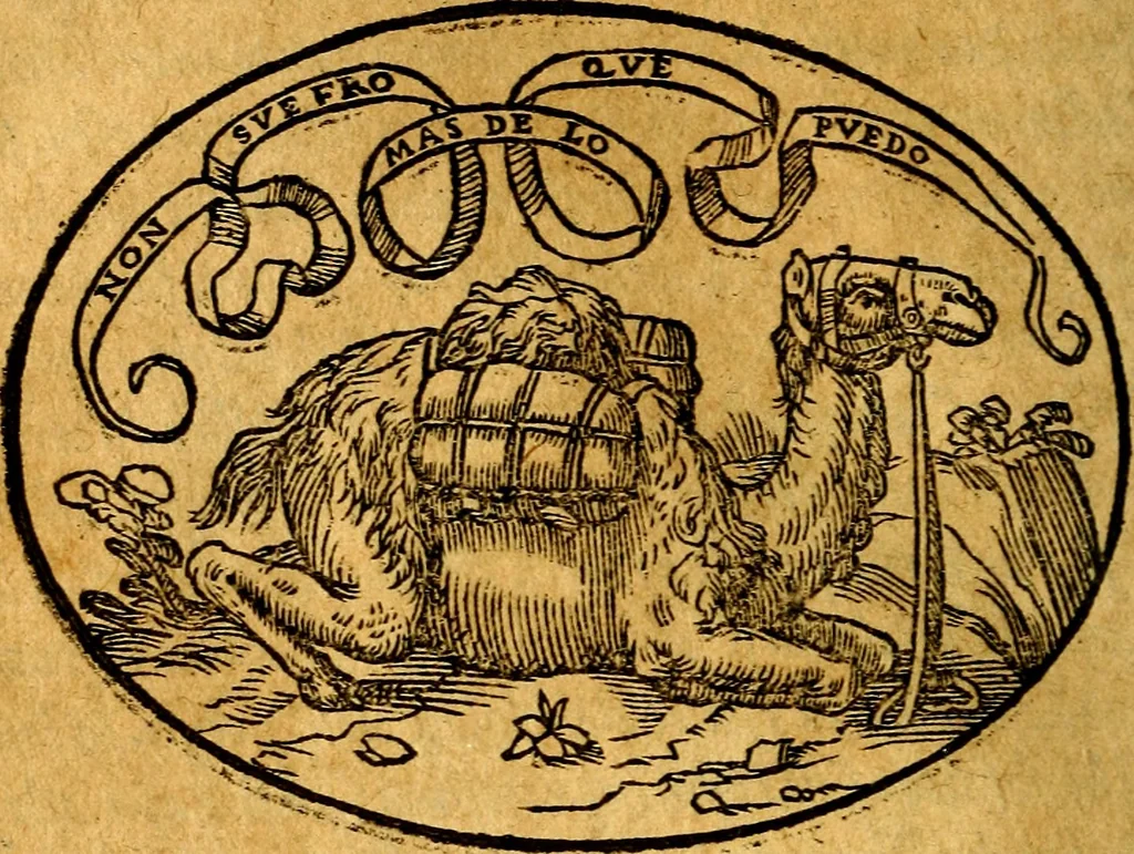 An illustration from Dialogo dell'imprese militari et amorose, 1574, leaf 135