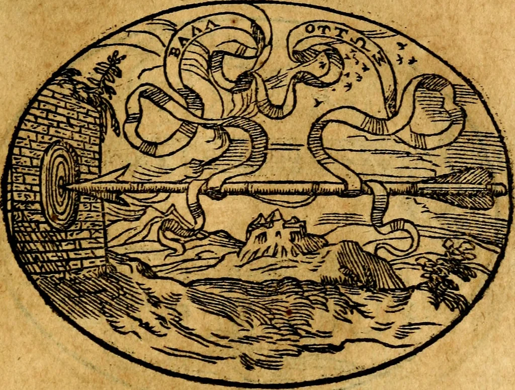 An illustration from Dialogo dell'imprese militari et amorose, 1574, leaf 138