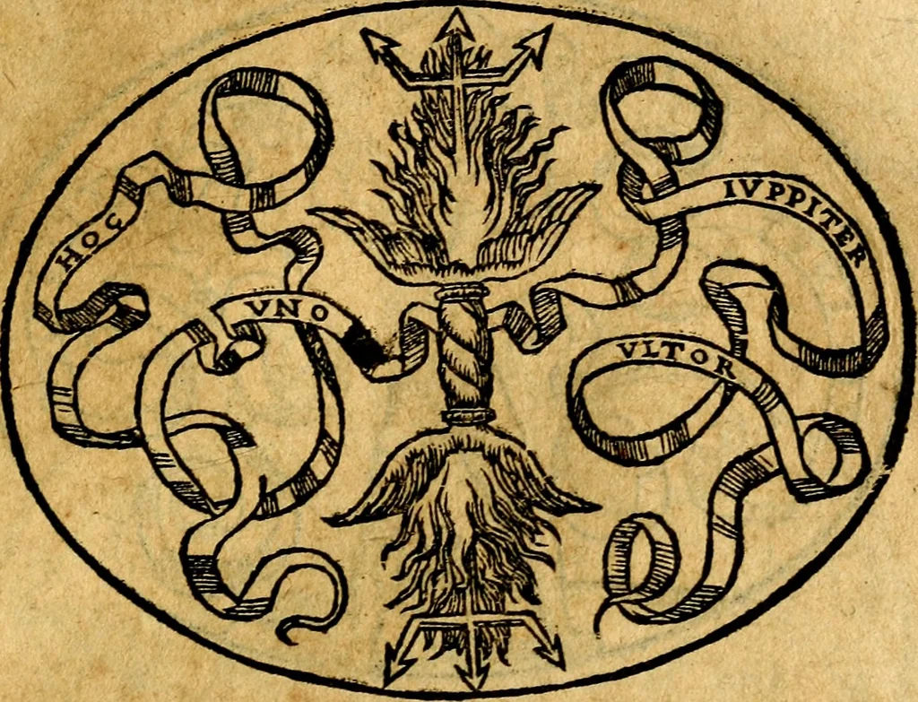 An illustration from Dialogo dell'imprese militari et amorose, 1574, leaf 140